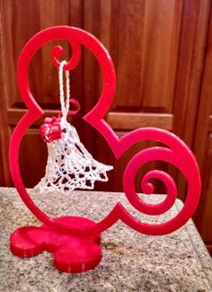 Mouse-Eared Ornament Display 3D Printer Model