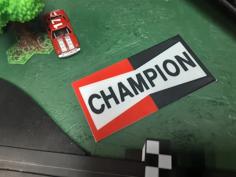 Champion Spark Plug Logo 3D Printer Model