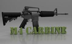 Clints M4 Carbine Prop 3D Printer Model