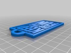 KEEP DRIFTING FUN Keychain Card 3D Printer Model