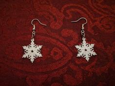 Snowflake Earring 3D Printer Model