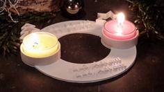 2 Bit Advent Wreath/Adventskranz 3D Printer Model