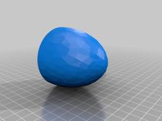 Low Poly Easter Egg Case 3D Printer Model