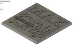 Chocolate Mold -Max- (Ukainian Tryzub And NYC Makerspace Logo) 3D Printer Model