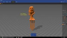 Owl Hair Pin 3D Printer Model