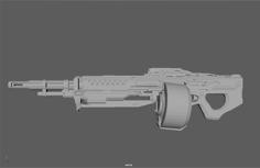 UNSC SAW [Halo 4/5] 3D Printer Model