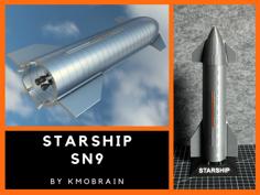 Starship (SN9) 3D Printer Model