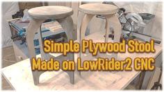 Simple Plywood Stool 3D Printer Model