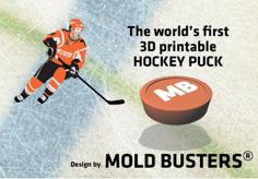 3D Printable Hockey Puck By Mold Busters 3D Printer Model