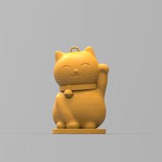 Lucky Cat Charm Toy 3D Printer Model