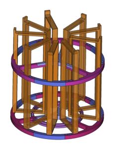 Extracteur Radiaire 9 Cadres (Apiculture Miel) 3D Printer Model