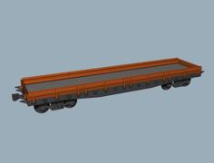 SZHD/RZHD Flatcar 1:160 (N) 3D Printer Model