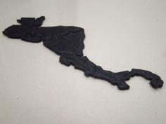 Central America Map Puzzle (with Tutorial) 3D Printer Model