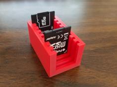 SD Card Rack 3D Printer Model