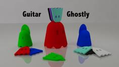 Guitar Pick, Nail And Pick’s Support Ghostly 3D Printer Model