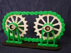 Chain Drive Desk Decoration 3D Printer Model