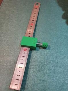 Depth Stop For Steel Ruler 3D Printer Model