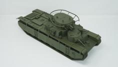 Tank – 1:24 Scale T-35 Soviet Multi-Turret Heavy Tank 3D Printer Model