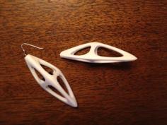 Tetrahedral Earrings 3D Printer Model