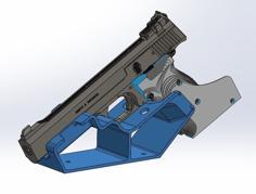 Smith & Wesson Model 41 Target Pistol, Cradle / Mount 3D Printer Model