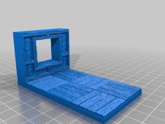 OpenForge 2.0 Tudor External Window (Cross Beams) 3D Printer Model