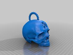 Khorne Skull With Chain Link 3D Printer Model