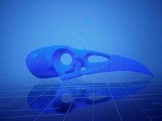 Raven Skull Pendant 3D Printer Model