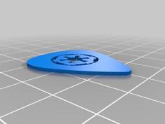 Empire Guitar Pick 3D Printer Model