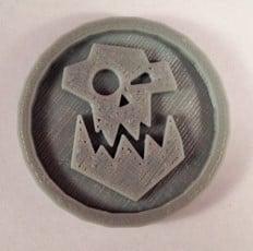 40mm X 4mm Token – Marker Of Orc 40K Bits 3D Printer Model