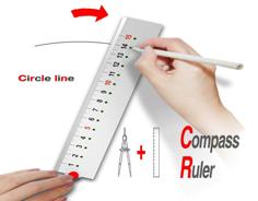 Ruler+Compass 3D Printer Model