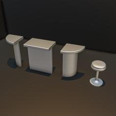 Restaurant Bar Diorama Pack 3D Printer Model