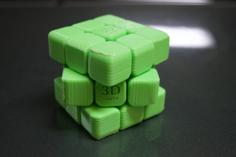 Fully Printed 3×3 Puzzle 3D Printer Model