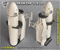 SpaceX Desktop Strongback 3D Printer Model