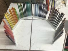 Colored Pencil Holder 3D Printer Model