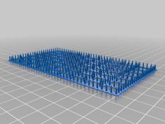 Bed Of Nails (Test For Even Light Distribution LCD / DLP / SLA Printers) 3D Printer Model