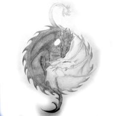 Yin Yang Sleeping Dragons 3D Printer Model