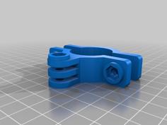 Another Gopro Bike Mount (20-30mm) 3D Printer Model