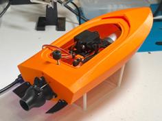 Mini RC Jet Boat. SG90 Servo Mount. Ver.2 (top, Horizontal, Universal) 3D Printer Model