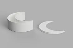 Crescent Moon Box 3D Printer Model