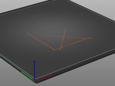 Tactile Image: Perpendicular Lines 3D Printer Model