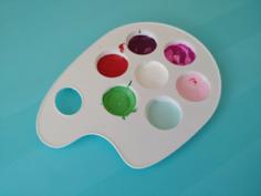 Paint Palette 3D Printer Model