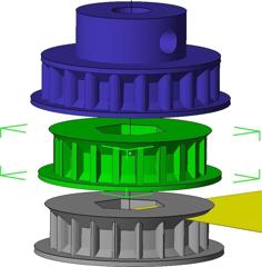 Parametric Timing Pulley 3D Printer Model