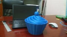 Bowl Cupcake With Cherry 3D Printer Model