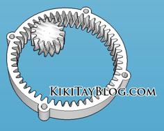 Inverted Herringbone Gears 3D Printer Model