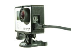 GoPro Frame (Hero 3 / 4) & Bacpac 3D Printer Model