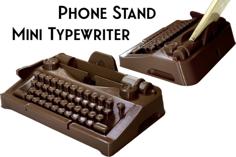 Mini Typewriter – Phone Stand 3D Printer Model