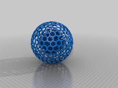 Spike Ball In Honeycomb Ball 3D Printer Model