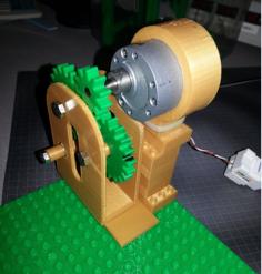 10:1 Gear Box 3D Printer Model