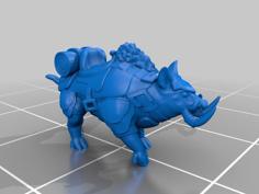 War Pig Mount Miniature 3D Printer Model