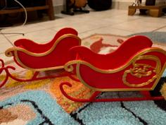 Santa Sleigh 3D Printer Model